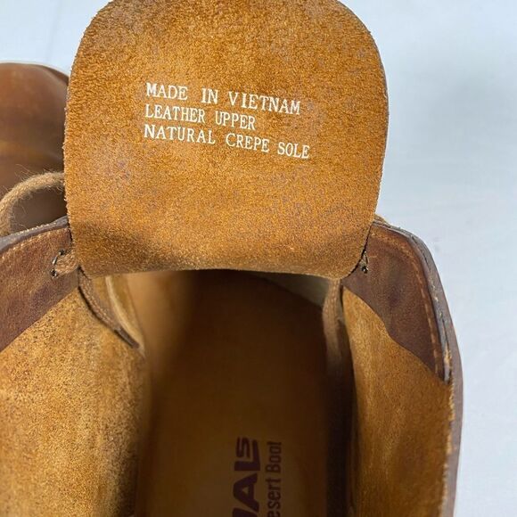 EUC CLARKS Men’s Original Dessert Boot Chukka Brown Leather Crepe Soles - Size 9 main image 8